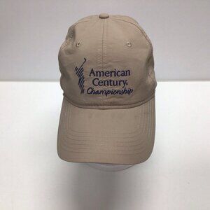 American Century Championship Golf Strapback Hat Beige